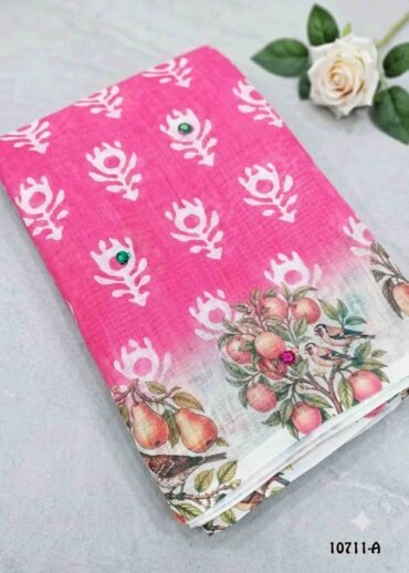Lathika -10711-A Taffypink Color Excellent Linen Saree CM1478078 (RR4C)