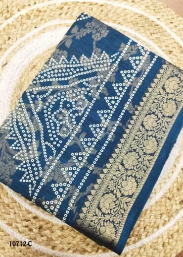 farihna -10712-C Navyblue Color Excellent Fancy Cotton Saree CM1485180 (RR4C)