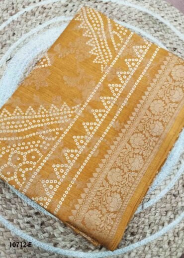 farihna -10712-E Mustard Color Excellent Fancy Cotton Saree CM1485180 (RR4C)