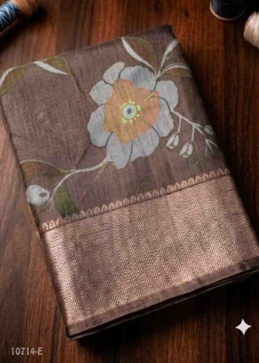 Asmitha -10714-E LightBrown Color Excellent Dolasilk Saree CM1475870 (RR4C)