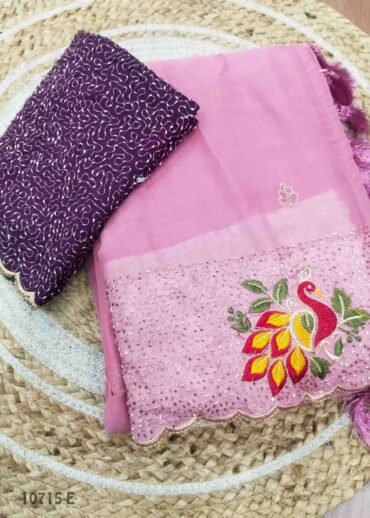 Kaviya -10715-E Pink Color Excellent Designer Saree CM1474448 (RR4C)