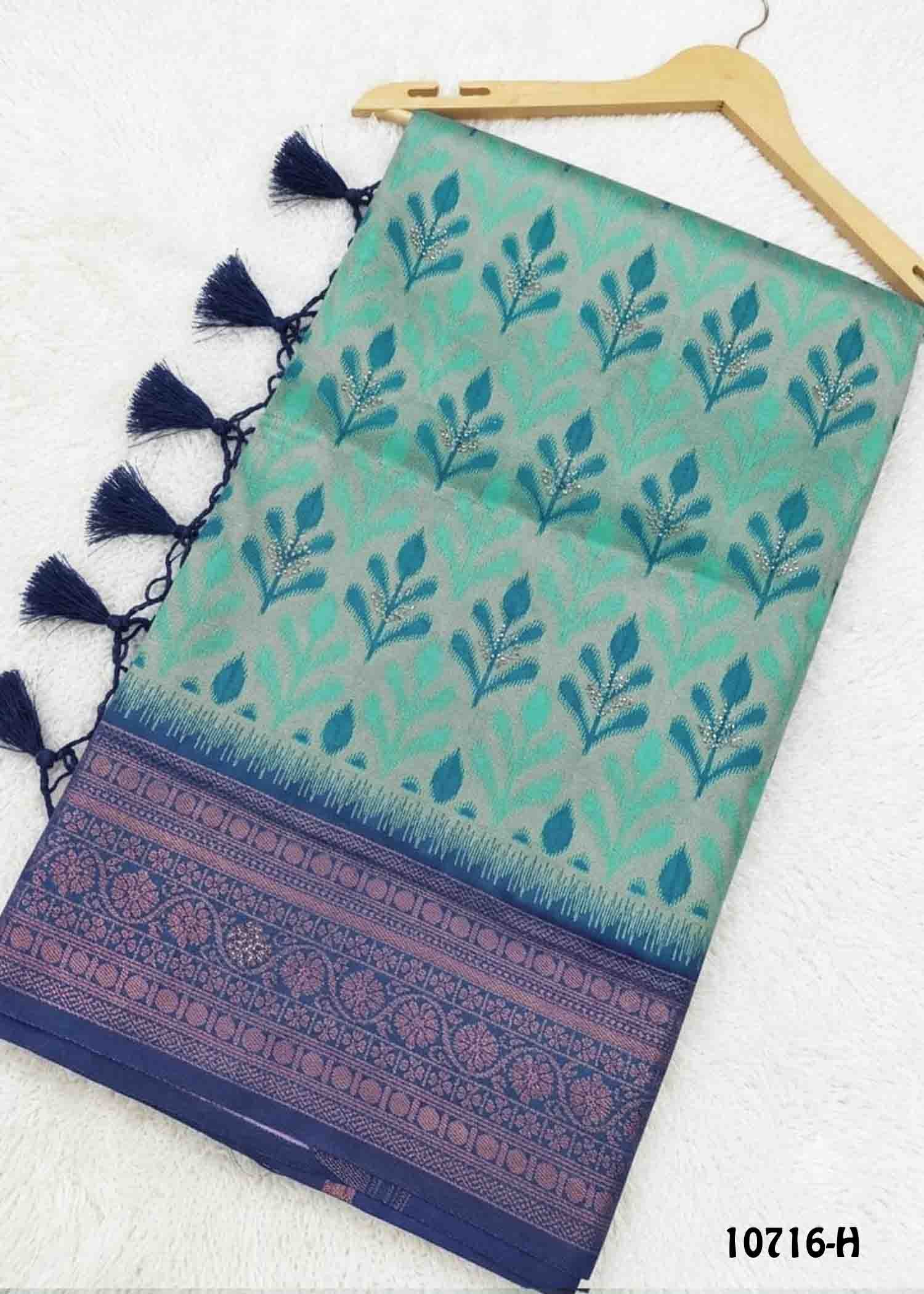 Priya -10716-H MintGreen Color Excellent Crepe silk Saree CM1491774 (RR4C)