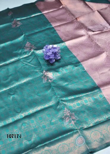 Shathika -10717-J Peacockgreen Color Excellent Banaras Saree CM1474756 (RR4C)