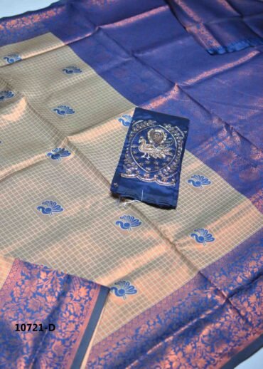 Zoya -10721-D  Blue Color Excellent Banaras Saree CM1487160 (RR2D)