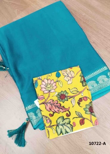 Gayathiri -10722-A  Peacockblue Color Excellent MysoreSilk Saree CM1473610 (RR2D)