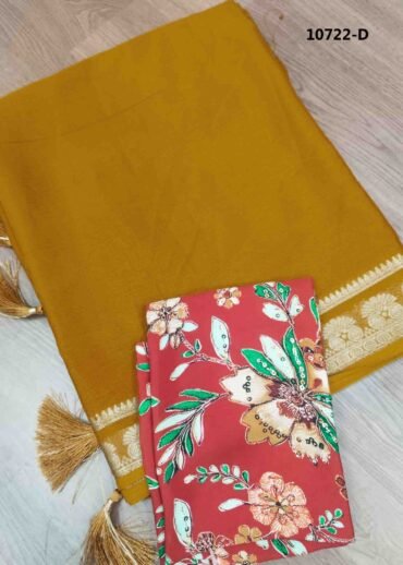 Gayathiri -10722-D Mustard Color Excellent MysoreSilk Saree CM1473610 (RR2D)