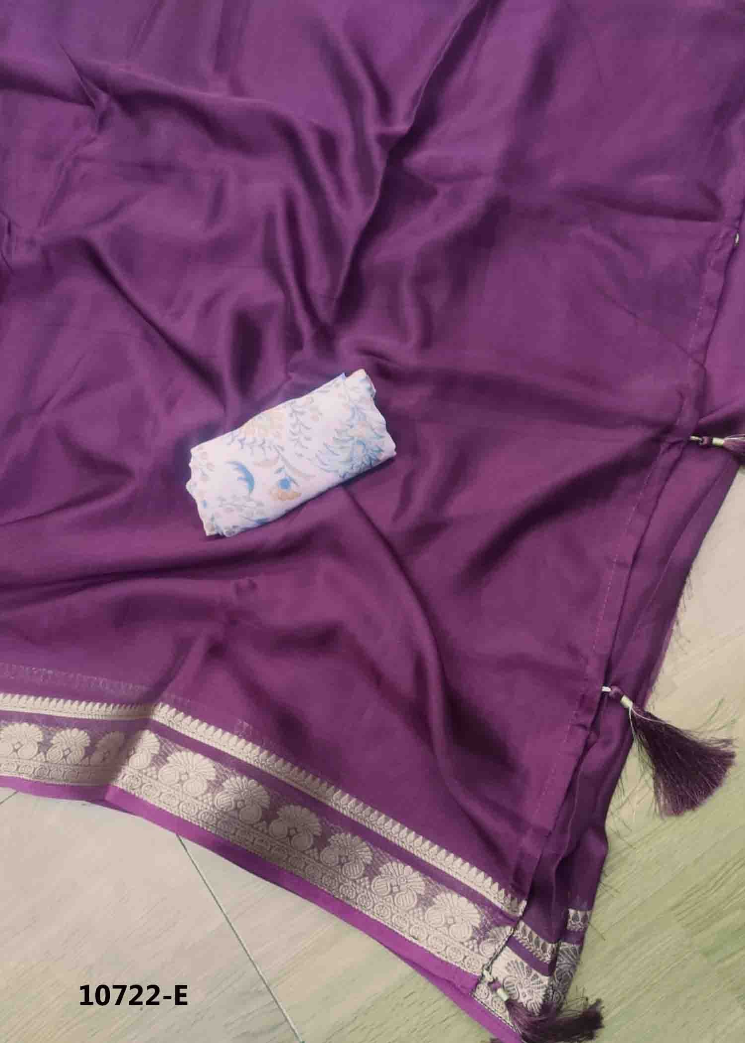 Gayathiri -10722-E Purple Color Excellent MysoreSilk Saree CM1473610 (RR2D)