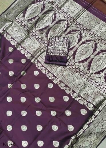 Ramyasri -10724-E Darkpurple Color Traditional Banaras  Saree CM1491797 (RR6B)