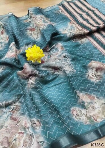Rithika -10276-G  Tealblue Color Excellent Chanderi Silk  Saree CM1488264 (RR4B)