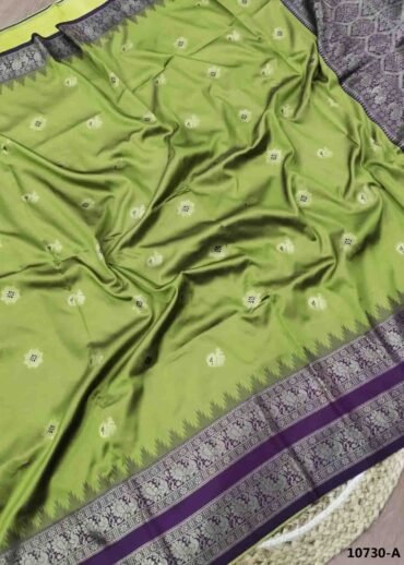 Janani -10730-A  Olivegreen Color Excellent  Banaras Saree CM1492739