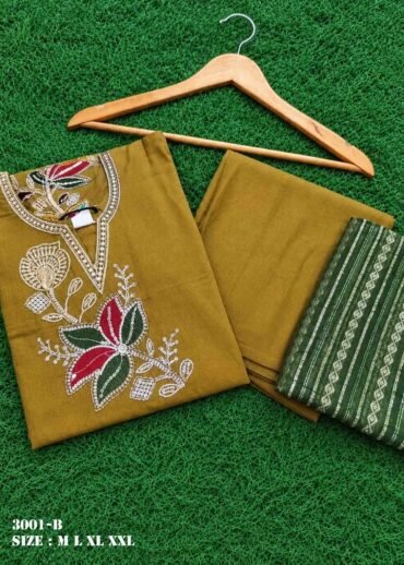 Neelambari- 3001-B Mustard Color Vertican Readymade Salwar CM1490757 (RR6C)