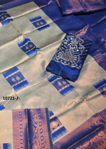 Zoya -10721-J  Navyblue Color Excellent Banaras Saree CM1487160 (RR2D)
