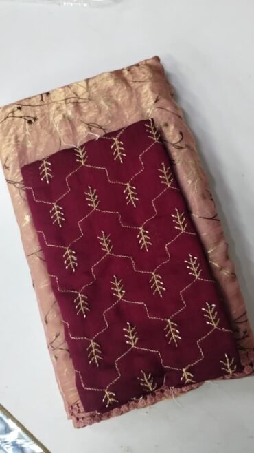 Black - 10845-A Onion Pink Fancy Designer saree CM1478247