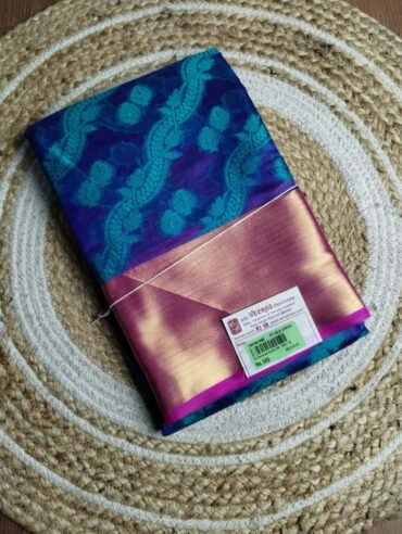 Mathi 09580-B Inkyblue Bnaras Saree CM-1461060