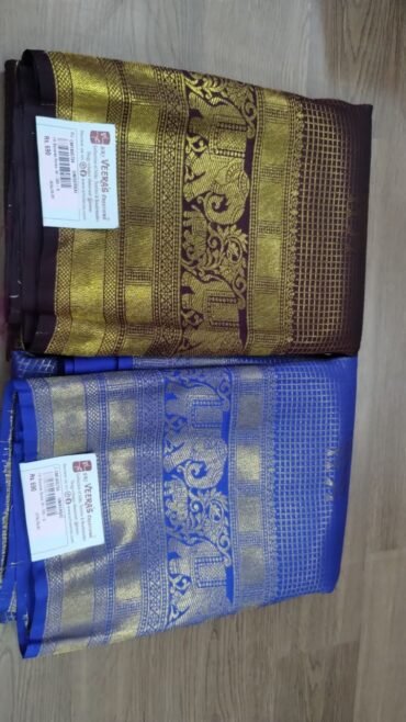 Anushka 2001-D Maroon and Blue Color Fancy Banaras Saree CM1455734