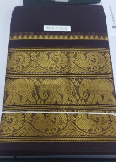 Sandhiya 1190-A Coffee Brown Color Chettinad Cotton CM1488168
