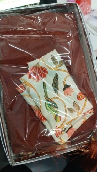 Kalasilk-10695-A  Orange Color MysoreSilk Saree CM1473610
