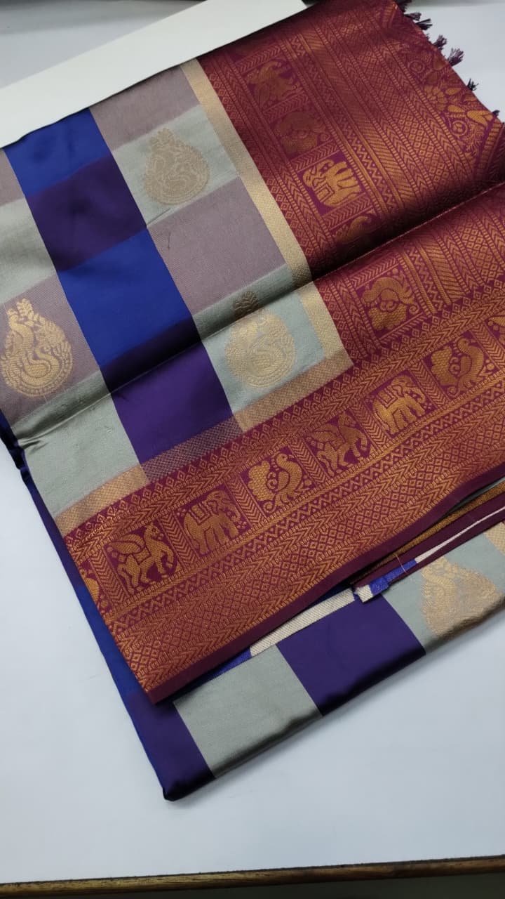 Tamilini -10287-J Multi Color Traditional Banaras Saree CM1493533