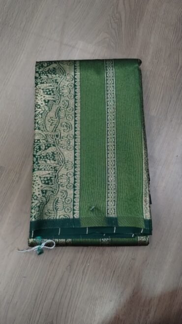 Srima 10430-H  Green Color Banaras Saree CM1493797