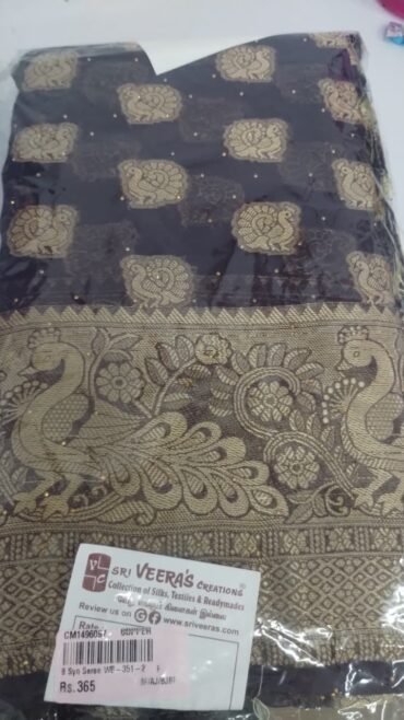 Yashika 10365-A Wine color Synthetic Saree CM1496097